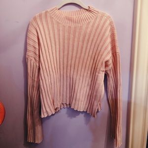 BP Pink Sweater with Bell Sleeves